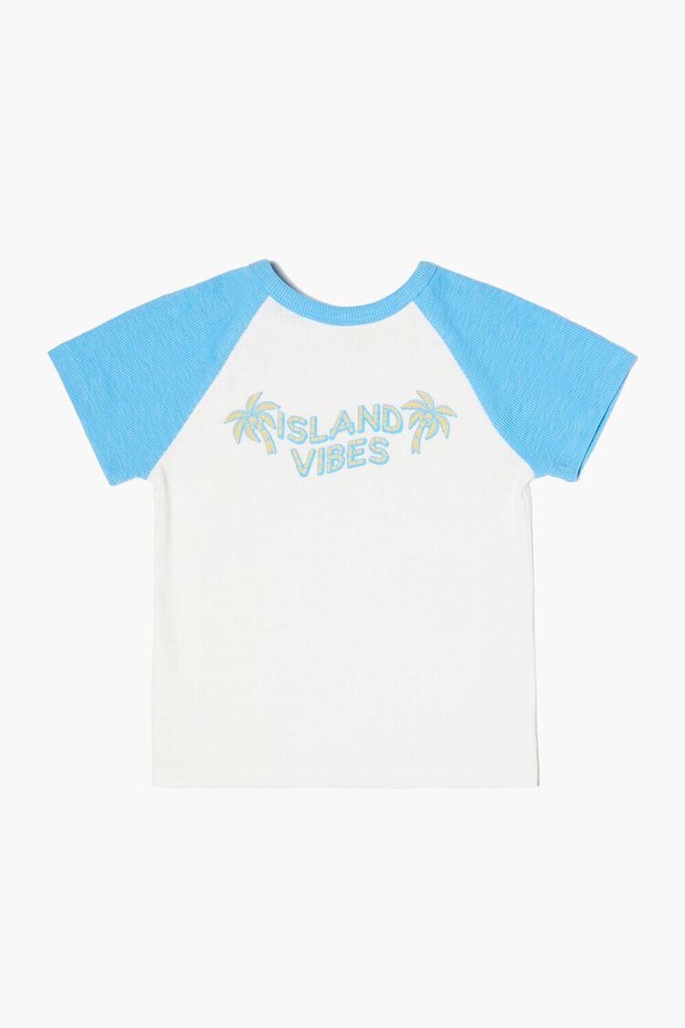 

Футболка Girls Island Vibes реглан Forever 21, белый