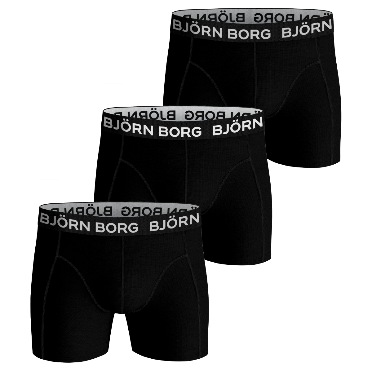 Боксеры Björn Borg Boxershorts Essential Boxer 3 шт, черный