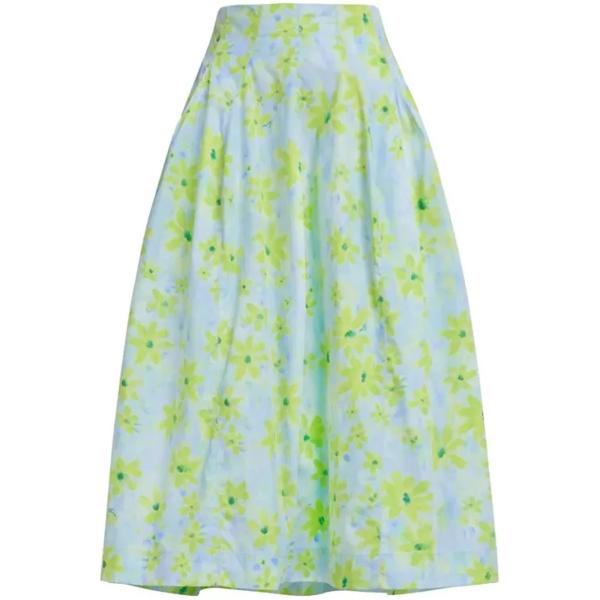 

Юбка a-line floral-print cotton midi skirt Marni, зеленый