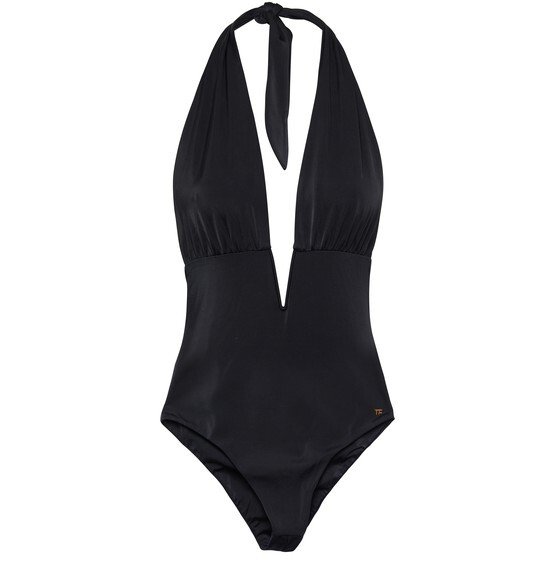 

Купальник из блестящего джерси Tom Ford, черный