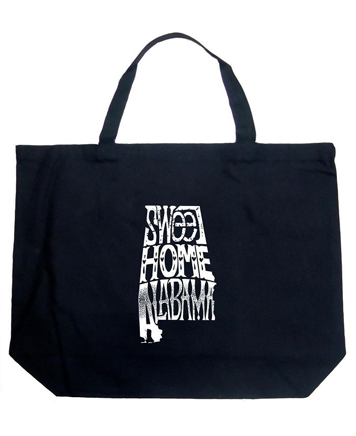 Sweet Home Alabama — большая сумка-тоут Word Art LA Pop Art, черный