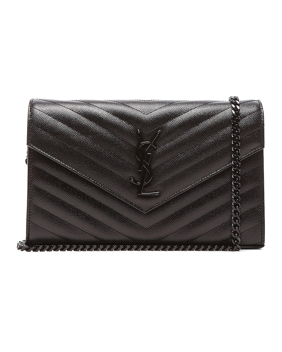

Сумка Saint Laurent Monogramme Chain Wallet, цвет Black & Black
