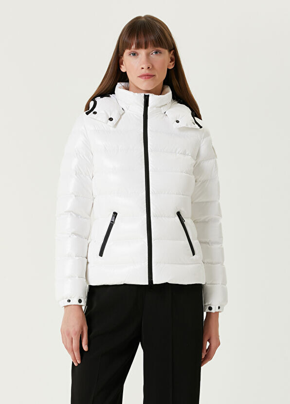

Пальто с капюшоном Moncler, белый