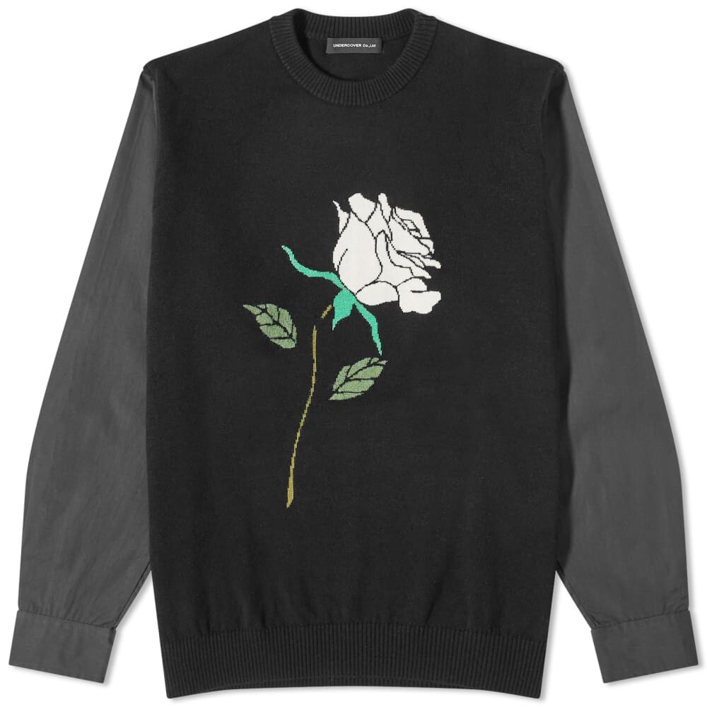 

Вязаный кашемировый Свитер Undercover Rose, черный