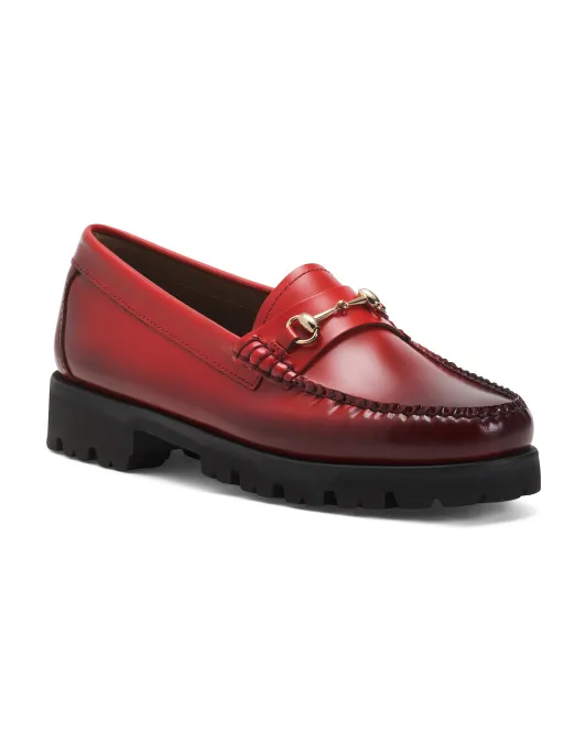 

Кожаные лоферы Lianna Burnish Super Lug Gh Bass, красный