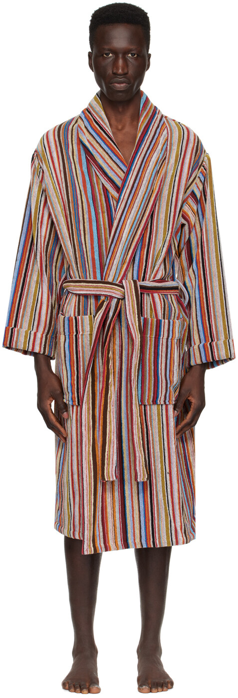 

Многоцветный халат в фирменную полоску Paul Smith, цвет Multicolor