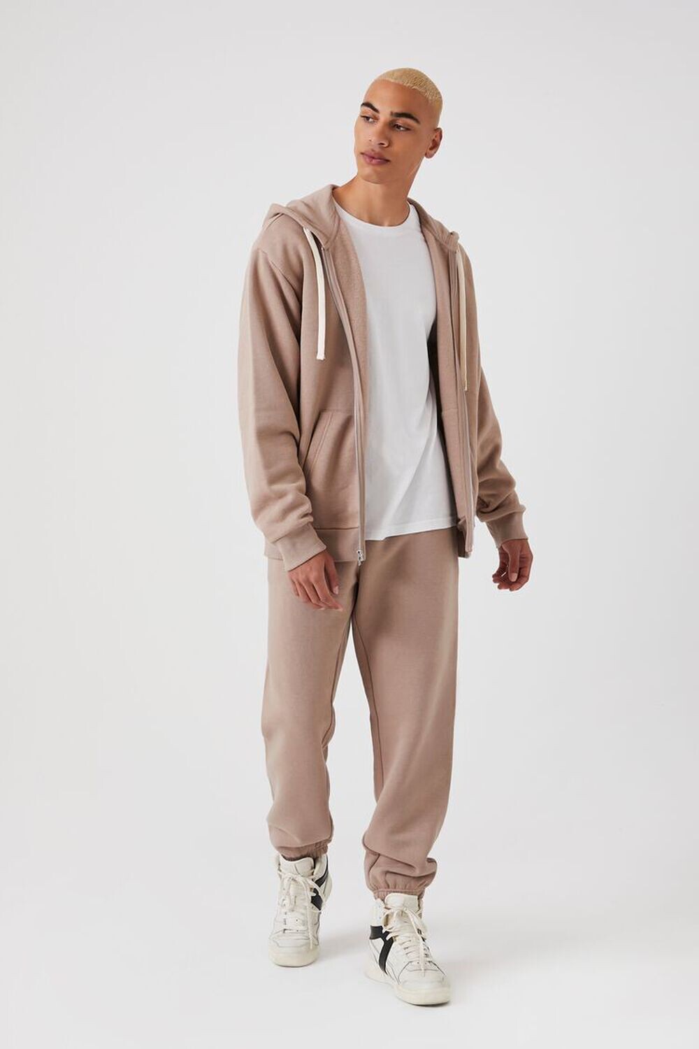 

Флисовые джоггеры на шнурке Forever 21, мокка