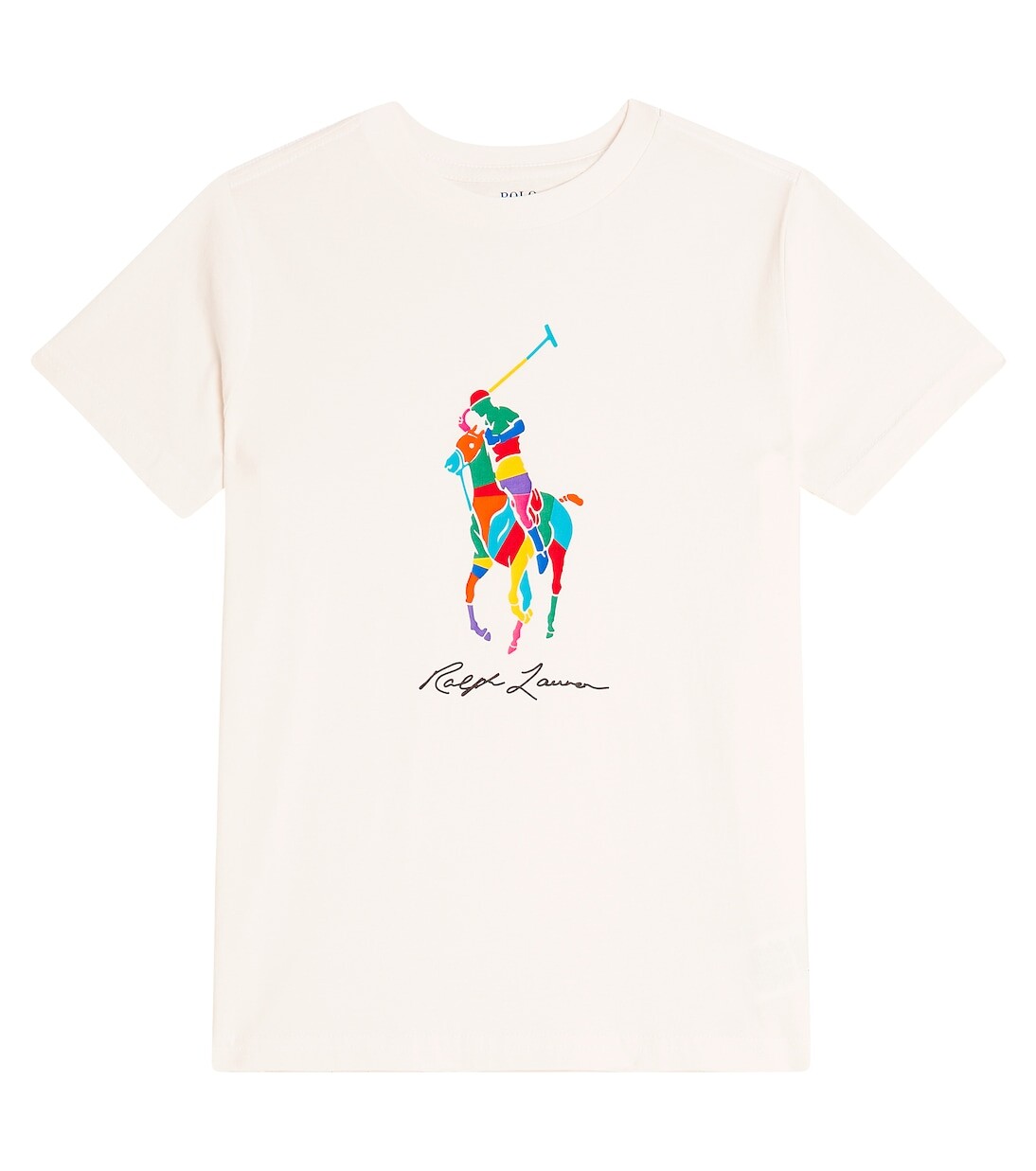 

Футболка из хлопкового джерси с принтом Polo Ralph Lauren, белый