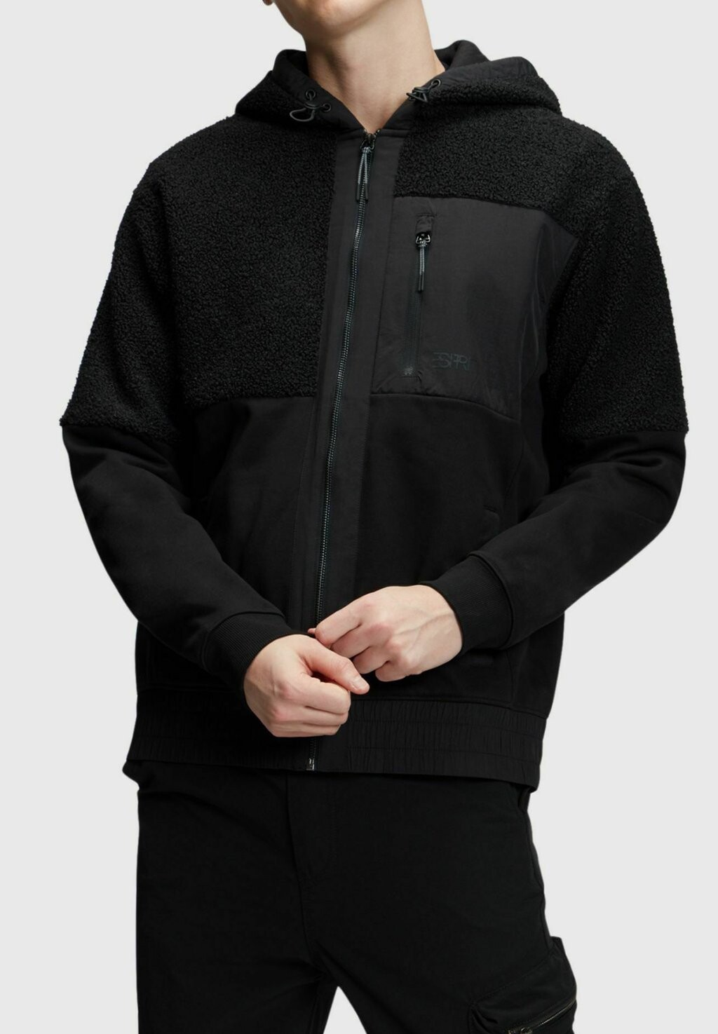 

Свитшот на молнии Esprit, черный