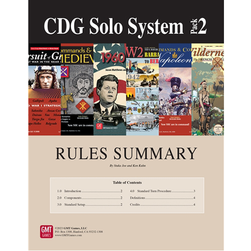 Настольная игра Cdg Solo System Pack #2 GMT Games