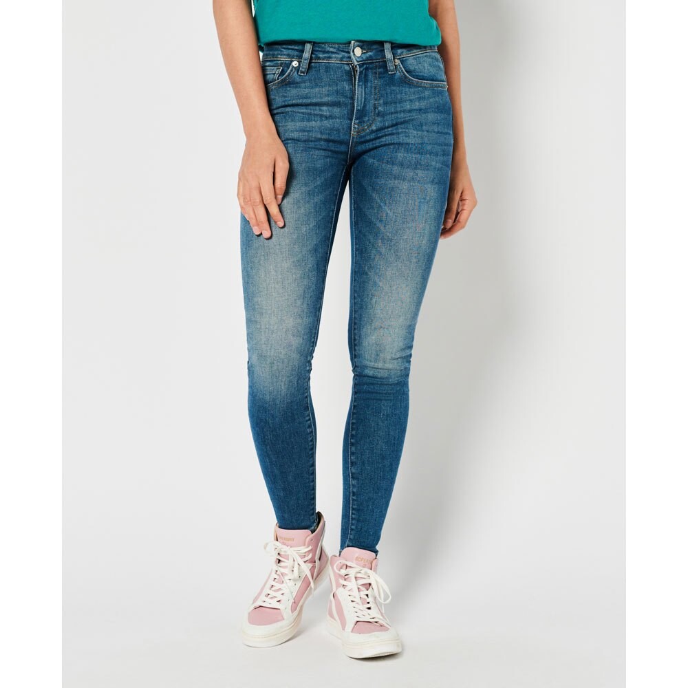 

Джинсы Superdry Mid Rise Skinny, синий