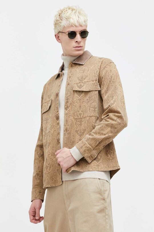 

Куртка-рубашка Abercrombie & Fitch, бежевый