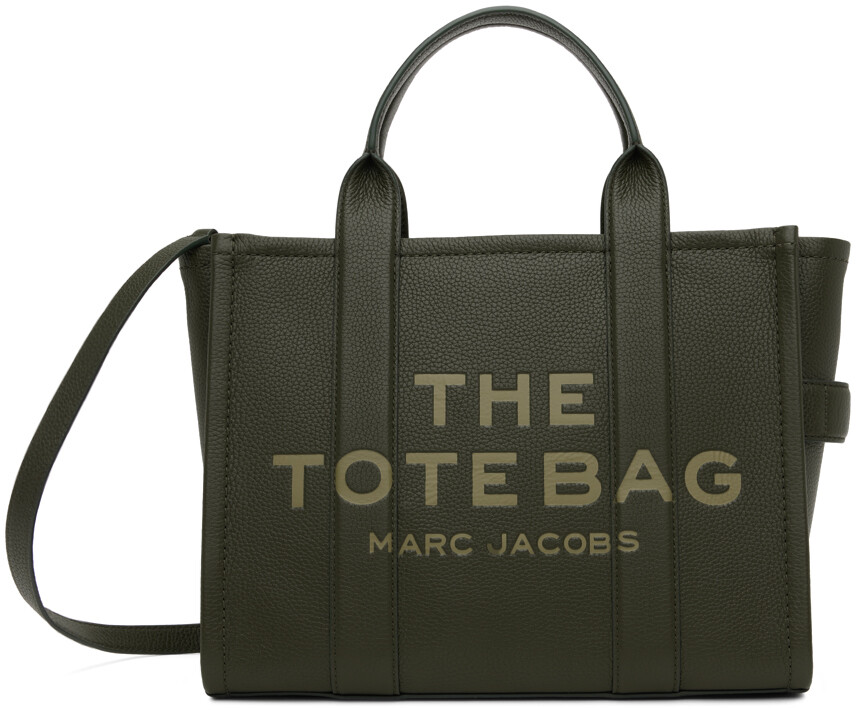 

Сумка-тоут цвета хаки "Кожа среднего размера" Marc Jacobs