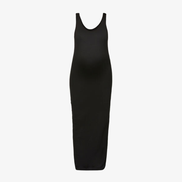 

Платье макси из эластичной ткани Maternity The Dress Bumpsuit, черный