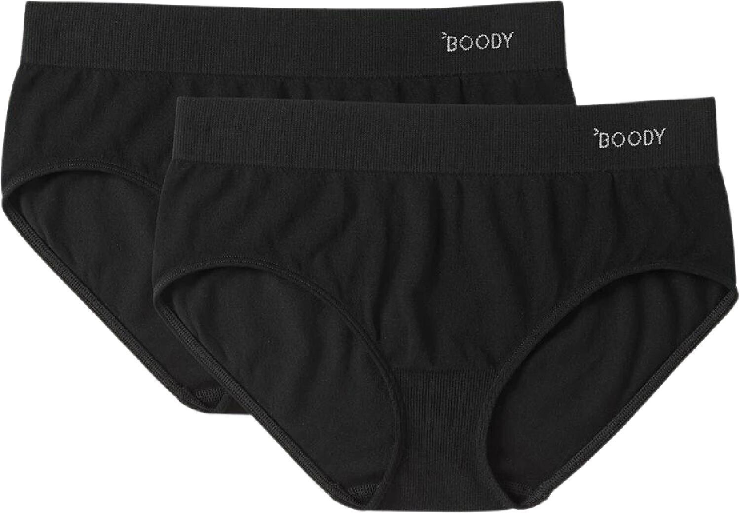 

Трусы-миди – женские – упаковка из 2 шт. Boody Eco Wear, черный