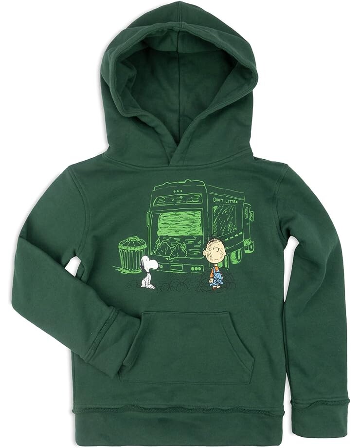 Худи Appaman Appaman X Peanuts In The City Hoodie, цвет Verdant Green