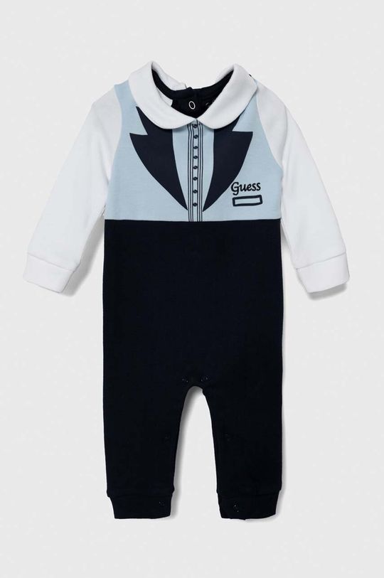 Шерстяной костюм для новорожденного Guess, синий детский шерстяной костюм guess темно синий