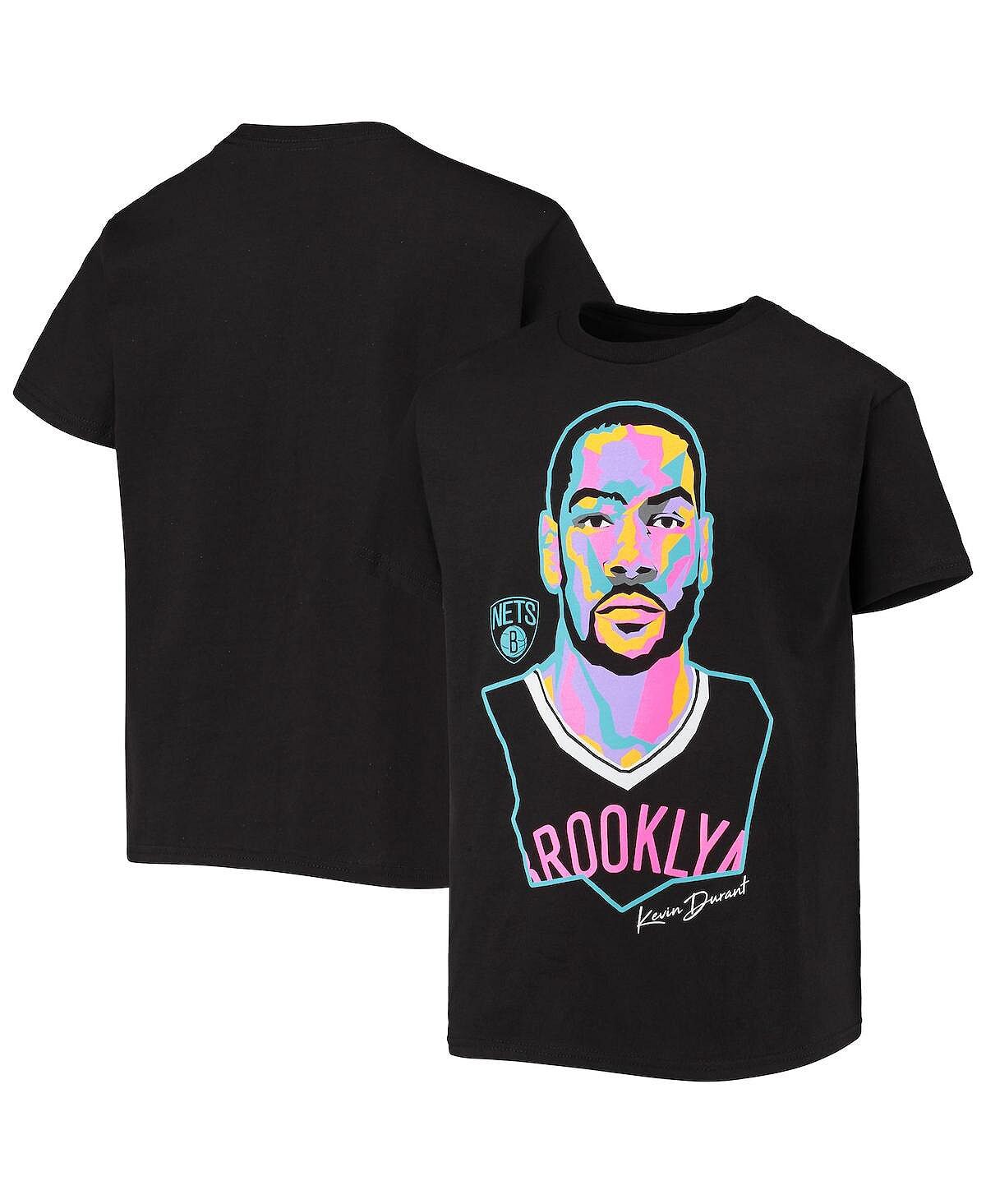 

Черная футболка Big Boys Кевина Дюранта Brooklyn Nets Artist Series Outerstuff