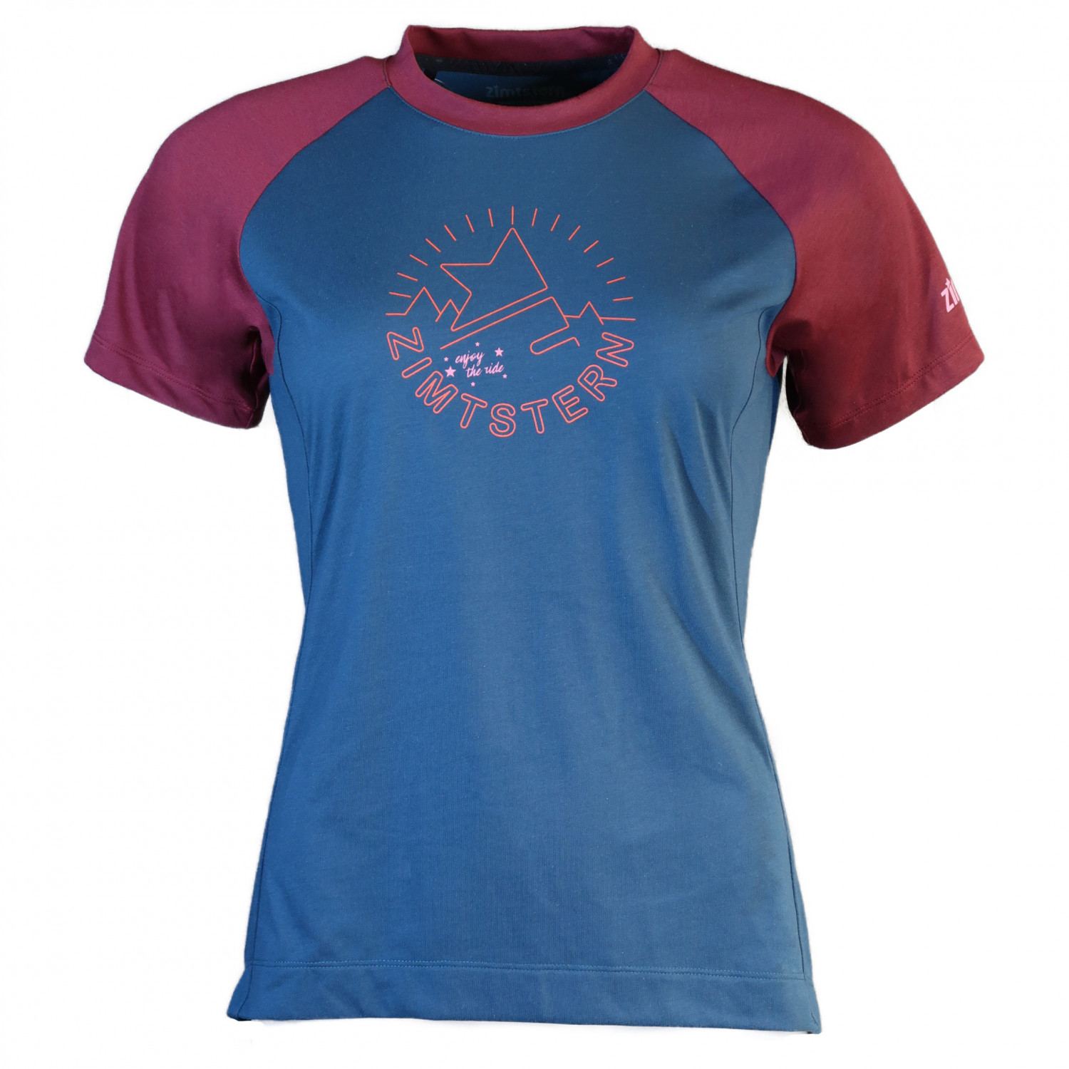 Велосипедный трикотаж Zimtstern Women's Pureflowz Shirt S/S, цвет French Navy/Windsor Wine