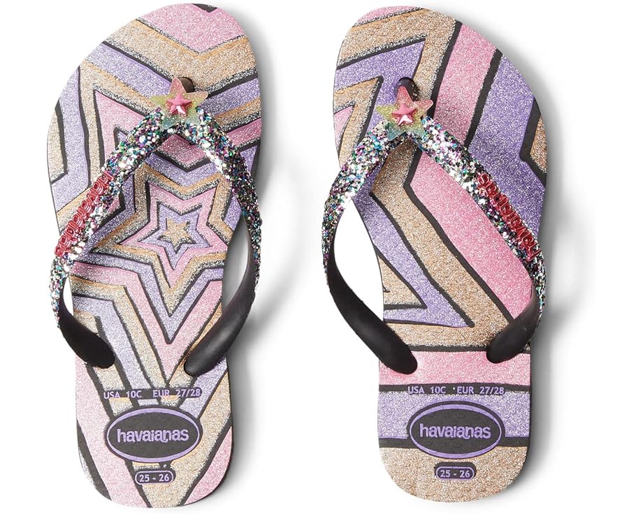 Сандалии Havaianas Slim Glitter II, черный