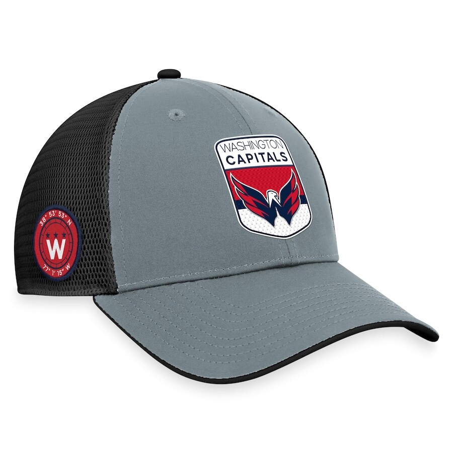 

Бейсболка Fanatics Branded Washington Capitals, серый