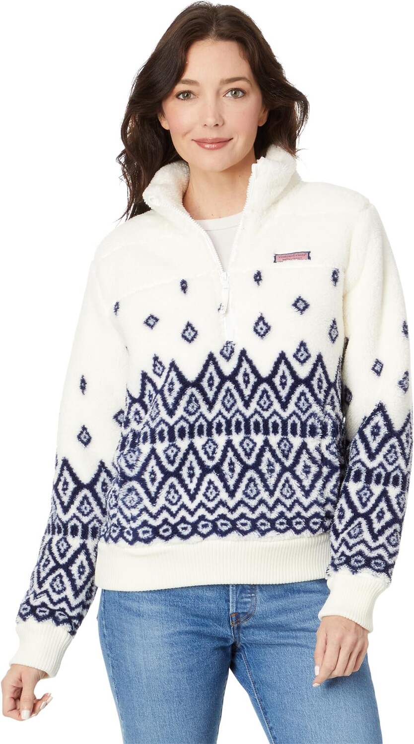 

Толстовка Fair Isle 1/4 Zip Shep Vineyard Vines, цвет Falling Fair Isle/Marlin