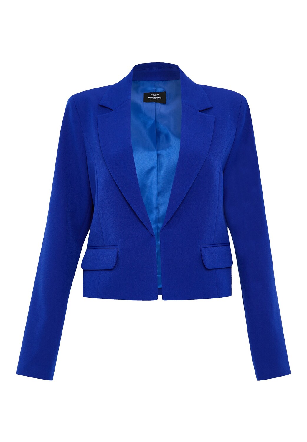 

Блейзер Threadbare THB Comptan Cropped, синий