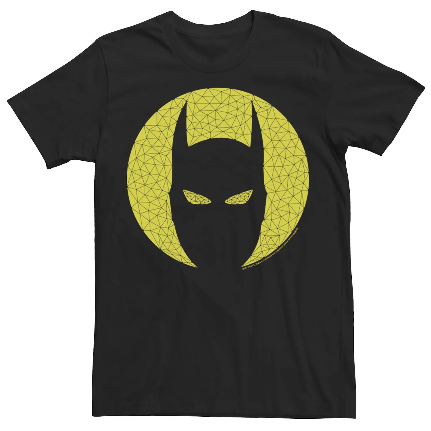 Мужская футболка DC Fandome с маской Бэтмена и геометрическим силуэтом лунного света Licensed Character