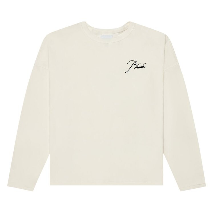 

Футболка Rhude Long-Sleeve Reverse 'Vintage White', белый