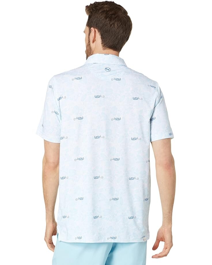 

Поло Puma Mattr Seaplanes Polo, цвет Tropical Aqua/Lake Blue