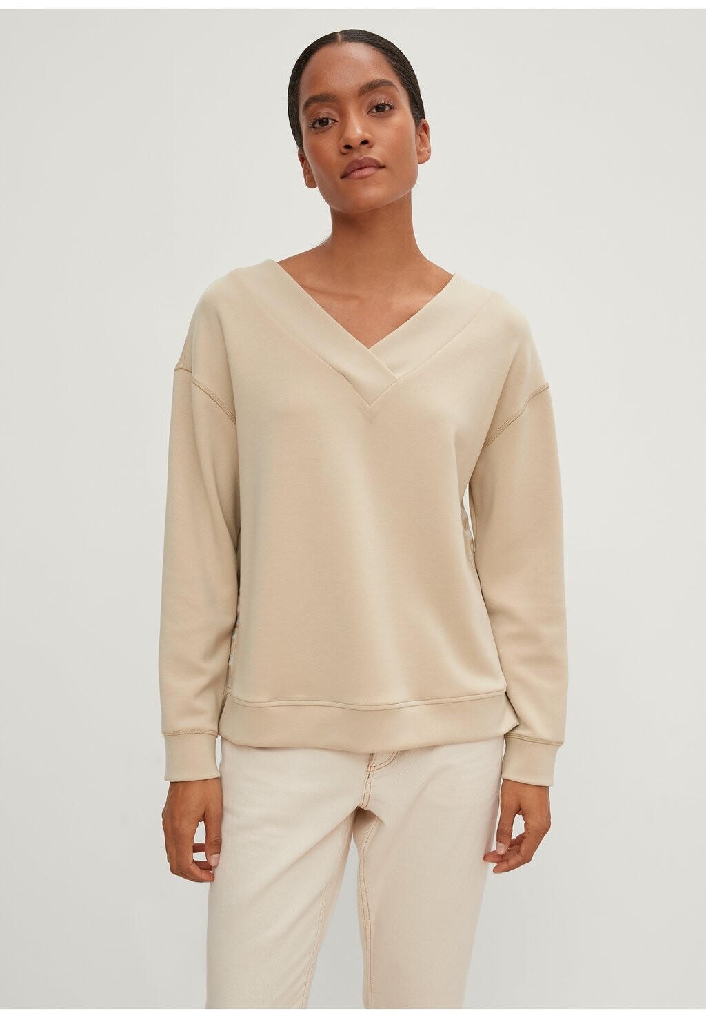

Толстовка с капюшоном comma casual identity, бежевый