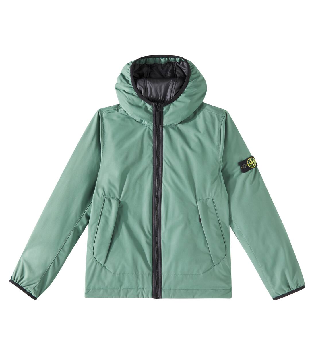 

Пуховик Compass Stone Island Junior, цвет sage