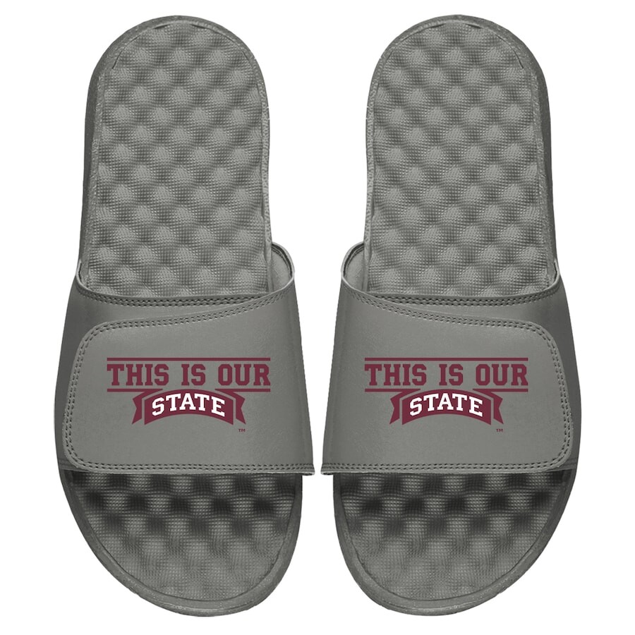 

Шлепанцы ISlide Mississippi State Bulldogs, серый