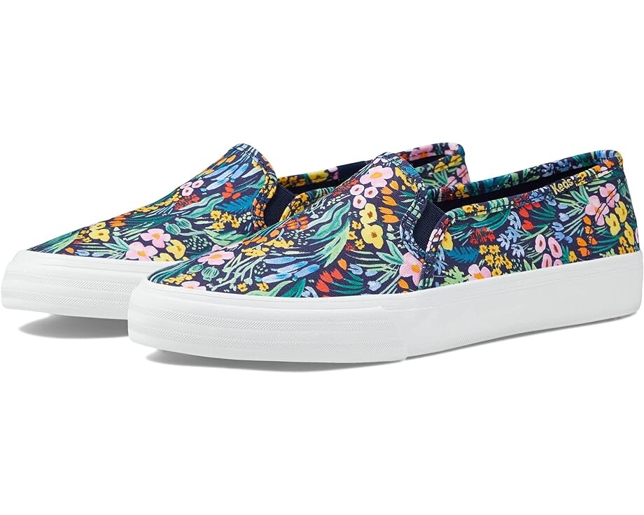 

Кроссовки Keds Keds x Rifle Paper Double Decker Lea, цвет Navy/Multi