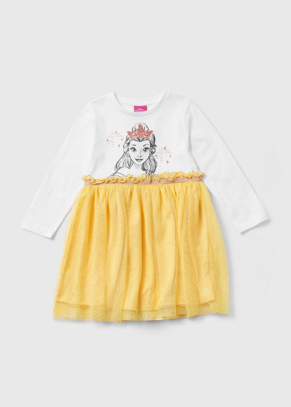 

Детское желтое сетчатое платье Disney Princess Belle (3–9 лет), желтый