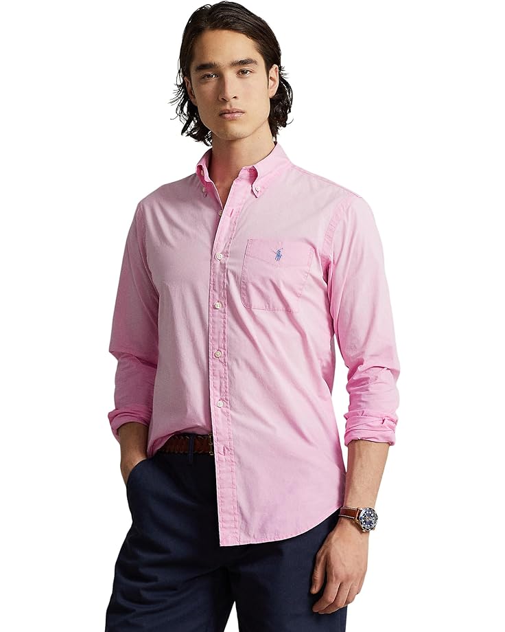 Рубашка Polo Ralph Lauren Classic Fit Washed Poplin, цвет Resort Rse