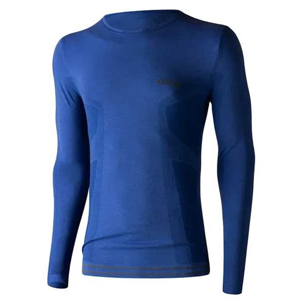 

Базовый слой Lenz Merino 6.0 Round Neck Long, синий