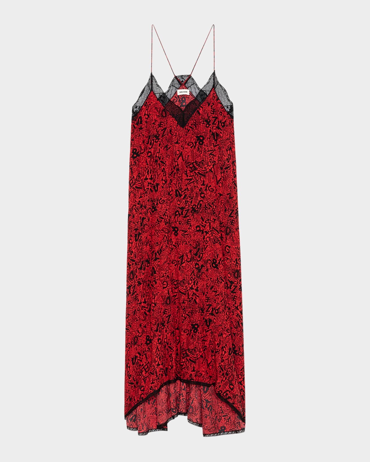 

Мягкое платье-комбинация Risty Wild Zadig & Voltaire, цвет Crimson