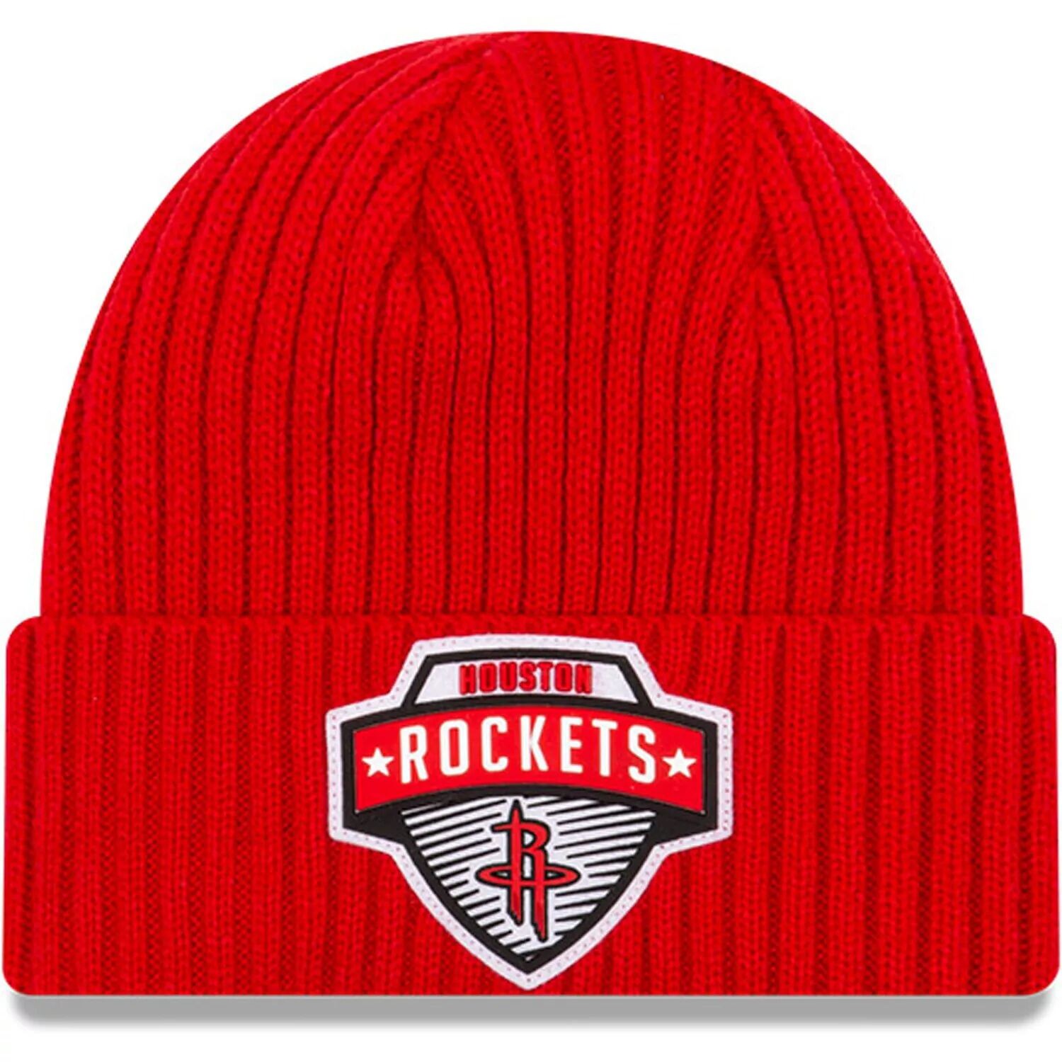 

Мужская вязаная шапка New Era Red Houston Rockets 2020 с манжетами и наконечниками