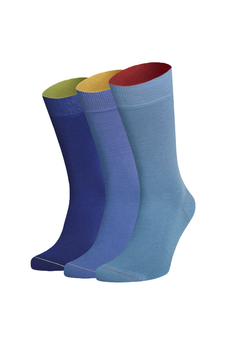 Длинные носки – 3 пары Von Jungfeld, синий