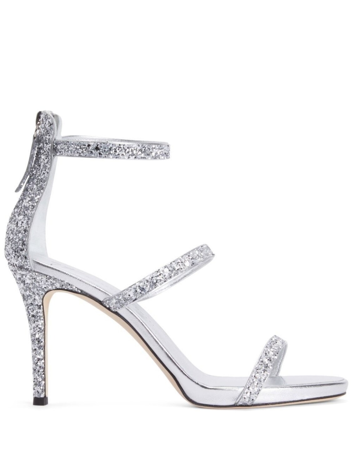 

Босоножки Harmony с блестками Giuseppe Zanotti, серебряный
