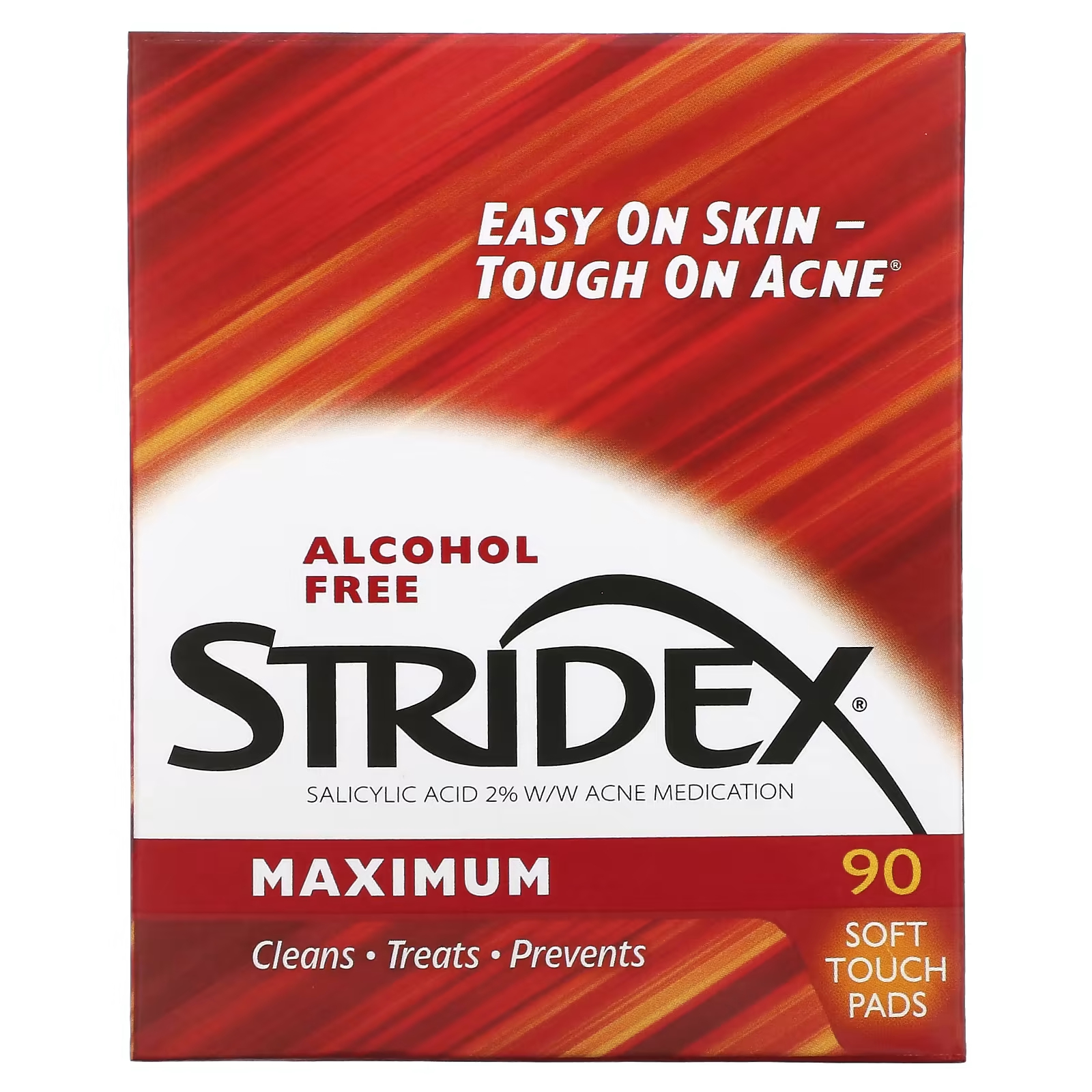 Stridex Максимум без спирта, 90 мягких подушечек roc подушечки для ежедневного очищения разглаживающие 28 шт