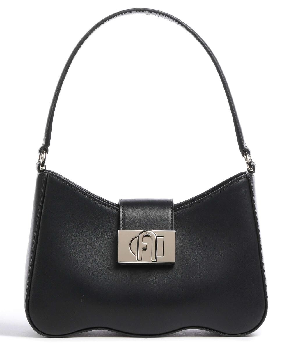 

Сумка на плечо 1927 S из мелкозернистой кожи Furla, черный
