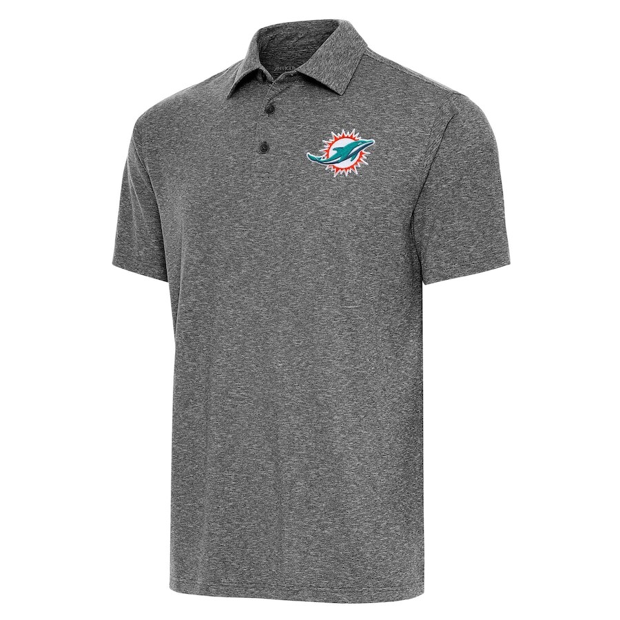

Поло с коротким рукавом Antigua Miami Dolphins, черный
