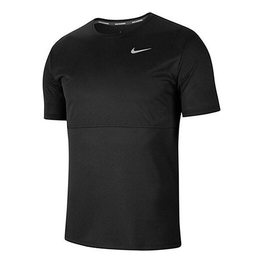 

Футболка Men's Nike Solid Color Logo Casual Training Sports Short Sleeve Black T-Shirt, черный