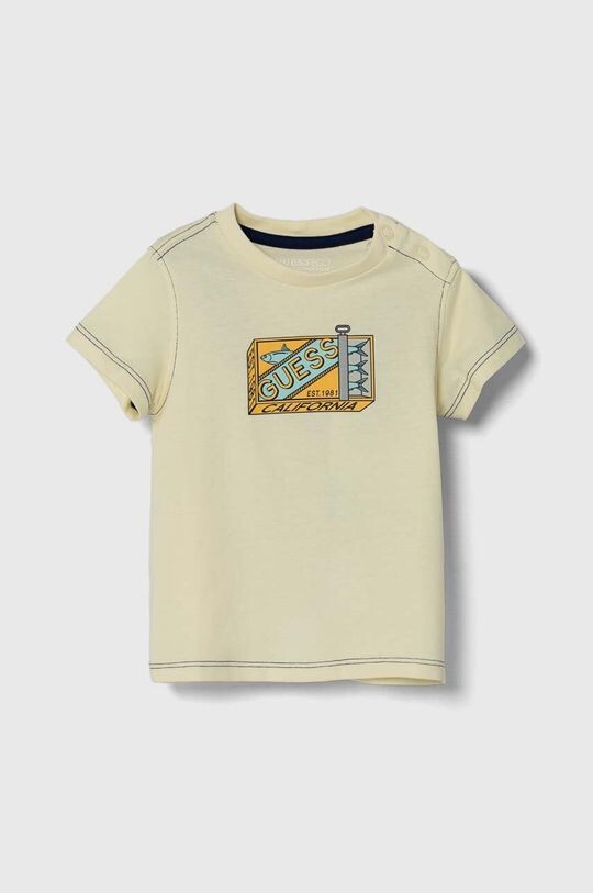 

Guess Детская хлопковая футболка, желтый