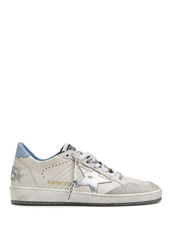

Женские кожаные кроссовки ballstar сине-белые Golden Goose, Белый