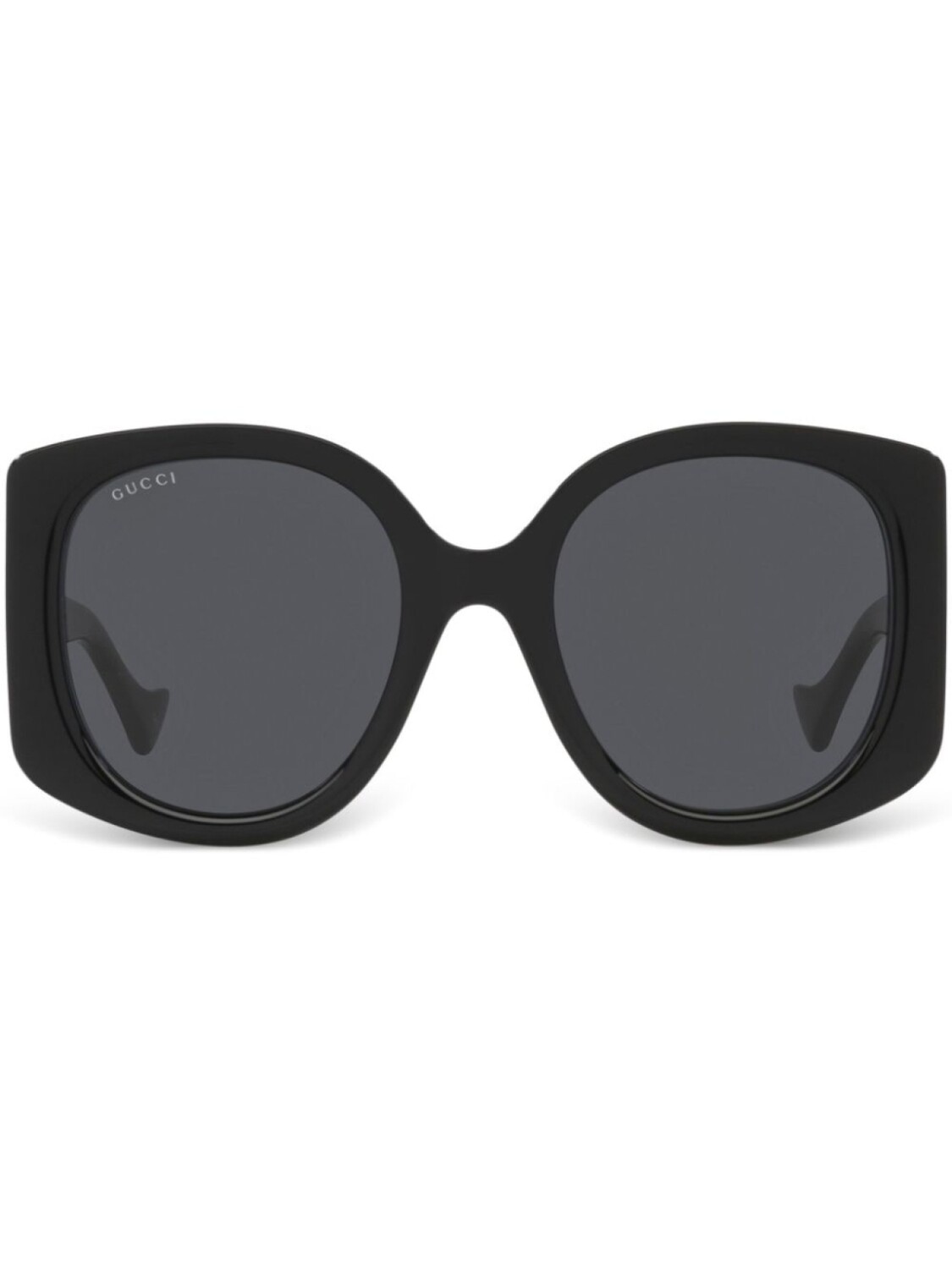 

Gucci Eyewear солнцезащитные очки в массивной оправе с логотипом, черный