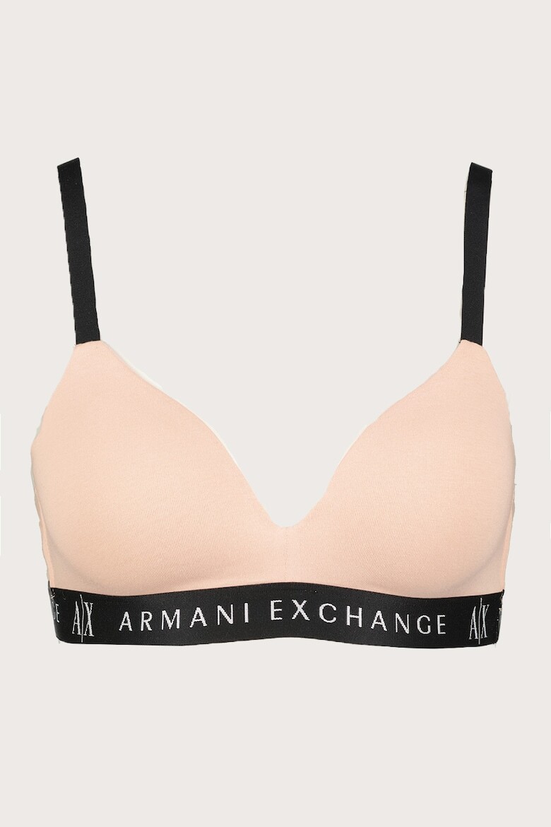 

Бюстье с набивкой и логотипом Armani Exchange, черный