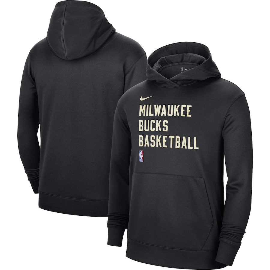 

Пуловер с капюшоном Nike Milwaukee Bucks, черный